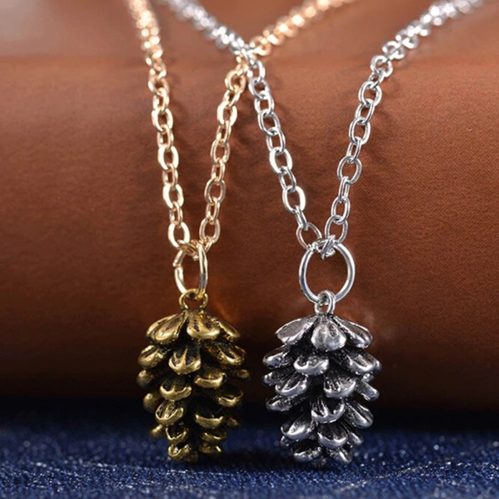 Mini Pine cone  Pendant Neckalce🌲